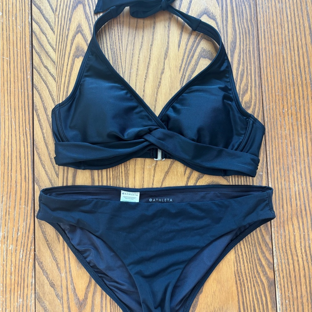 Athleta Elegant Black Bikini Set